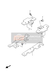 4362026J01, Brace,  Pillion Footboard Rh, Suzuki, 0